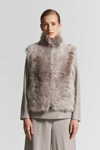 Shearling vest