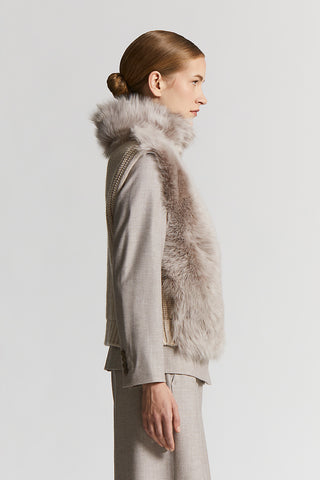 Shearling vest