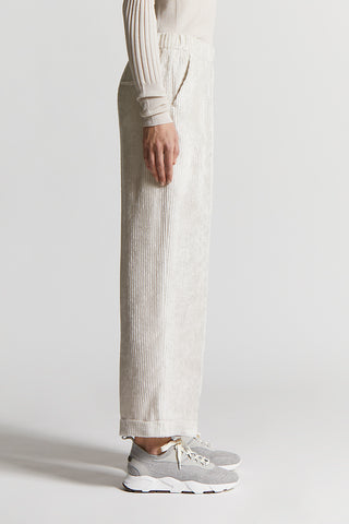 Fluid corduroy trousers