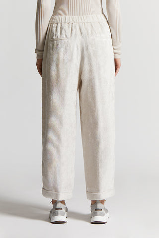 Fluid corduroy trousers