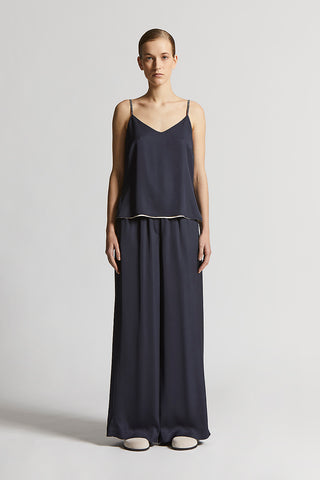 Viscose satin trousers