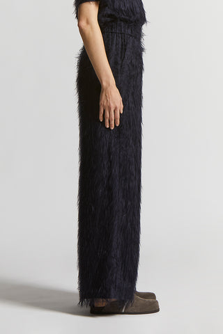 Lightweight viscose fil coupé trousers