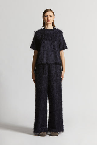 Lightweight viscose fil coupé trousers