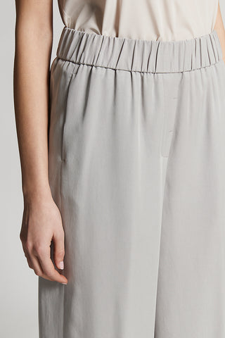 Fluid peach-finish twill trousers