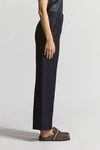 Lurex wool flannel trousers