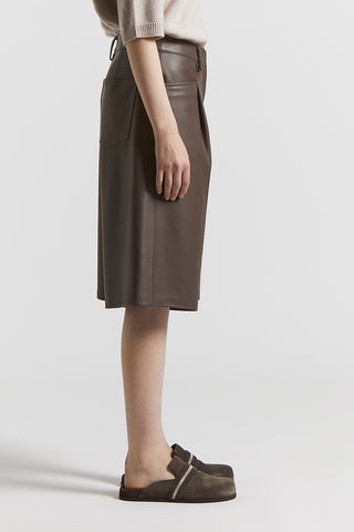 Nappa lambskin bermuda shorts