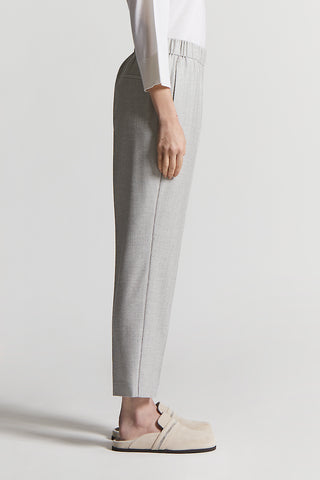 Stretch viscose wool trousers