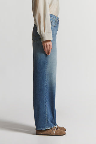 Washed stretch cotton jeans