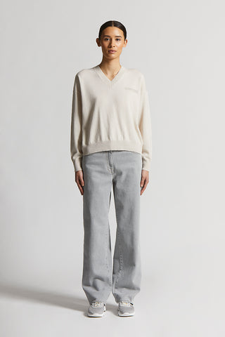 Grey stretch cotton jeans