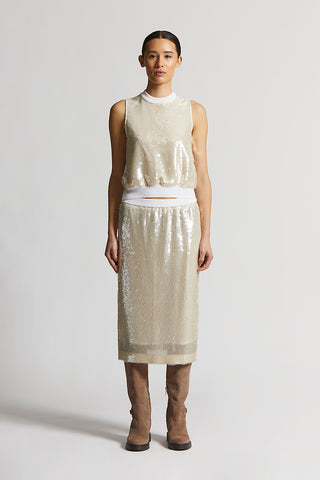 Sequinned skirt