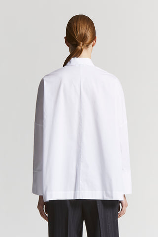 Stretch cotton poplin shirt