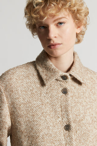 Alpaca wool bouclé jacket