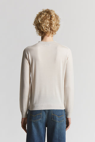 Cashmere and silk crew-neck sweater