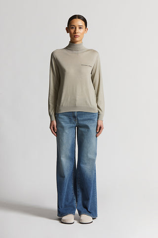 Cashmere and silk turtleneck sweater