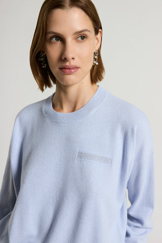Cashmere, silk, wool sweater