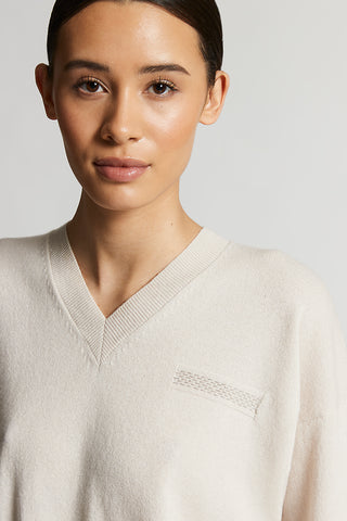 Cashmere, silk, wool sweater