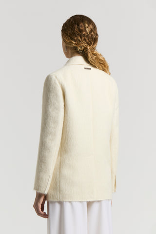 Mohair wool and silk blazer