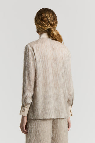 Jacquard fil coupé shirt