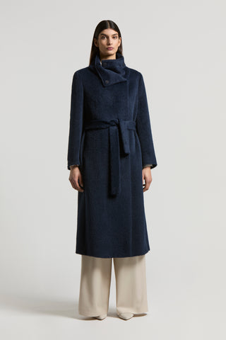 Baby alpaca and wool cloth coat