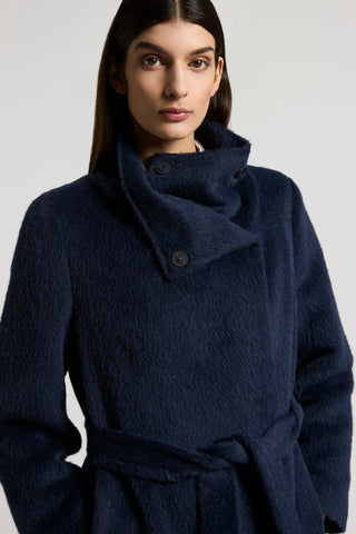 Baby alpaca and wool cloth coat