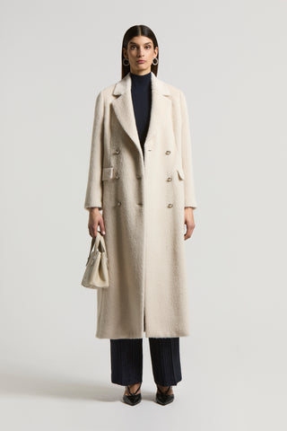 Baby alpaca and wool cloth coat