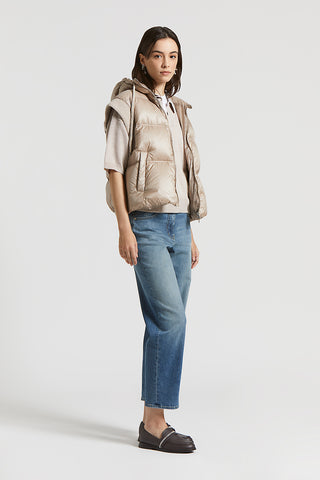 Washed stretch cotton jeans