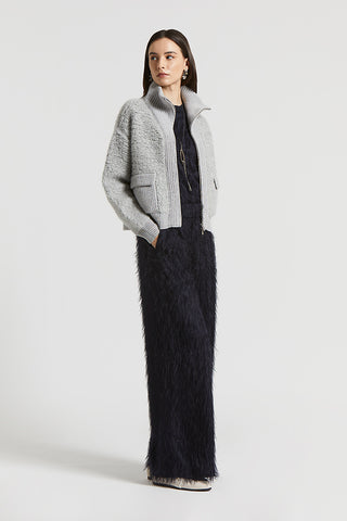 Lightweight viscose fil coupé trousers