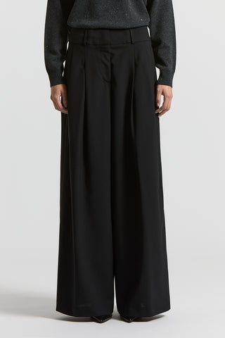 Tropical wool fabric trousers