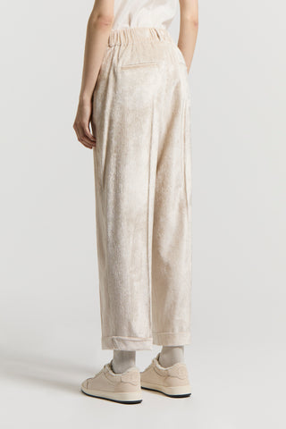 Fluid 400-line viscose corduroy trousers