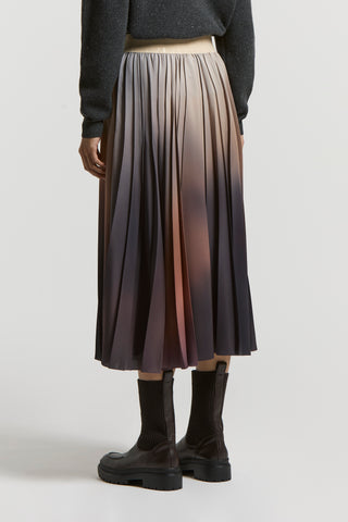 Long pleated skirt