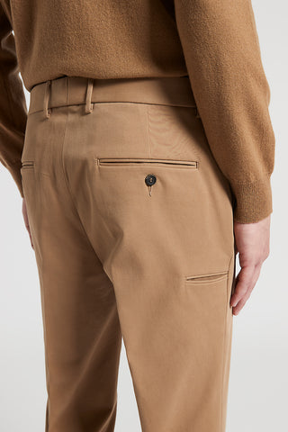 Peach-hand cotton gabardine chinos