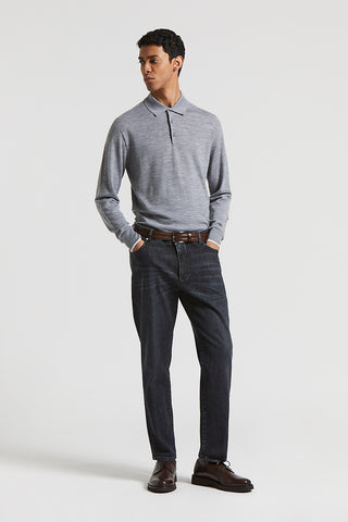 Dark carrot-fit denim jeans