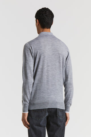 Wool polo shirt