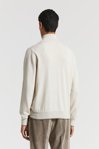 Wool and cashmere turtleneck sweater