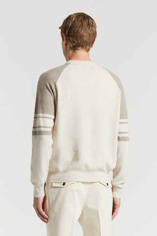 Wool and cashmere crew-neck sweater