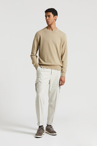 Pure cashmere crew-neck sweater