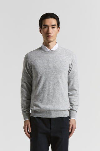 Pure cashmere crew-neck sweater