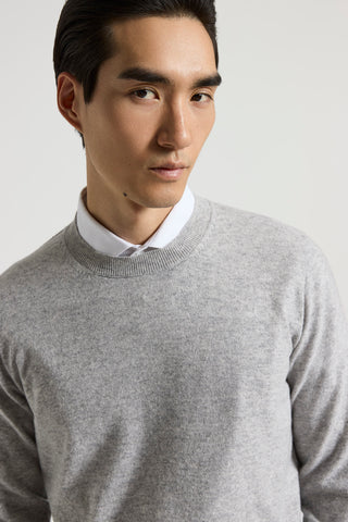 Pure cashmere crew-neck sweater