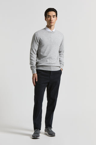 Pure cashmere crew-neck sweater