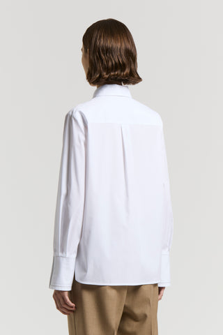 Stretch cotton poplin shirt