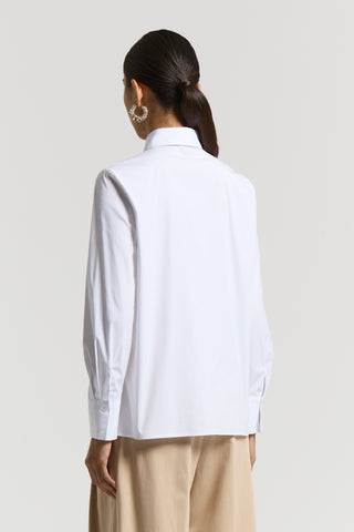 Stretch cotton poplin shirt