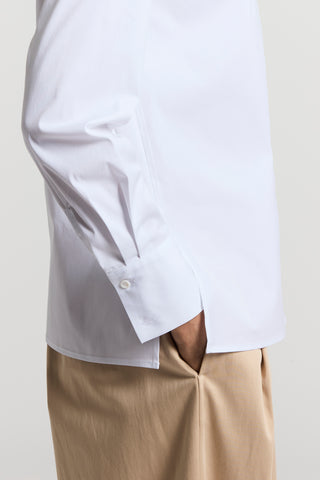 Stretch cotton poplin shirt