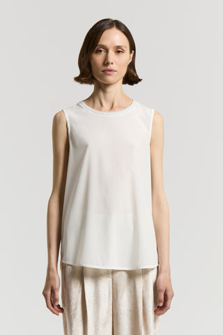 Silk crepe de chine top