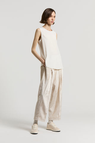 Silk crepe de chine top