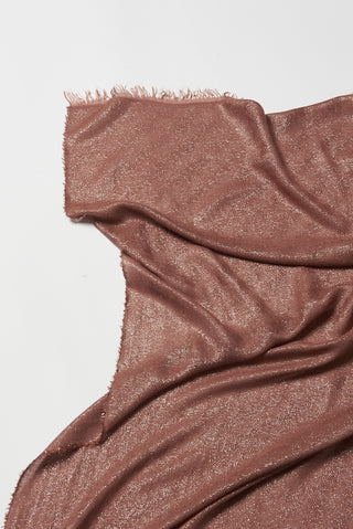 Ombre striped cape with lurex and sequins