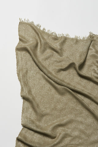 Ombre striped cape with lurex and sequins