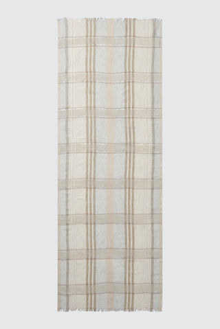 Wool, viscose and lurex-blend stole