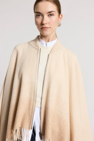 Lurex jacquard scarf