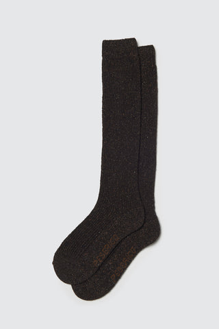 Wool and silk-blend socks