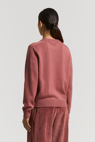 Cashmere, silk and wool crew-neck sweater